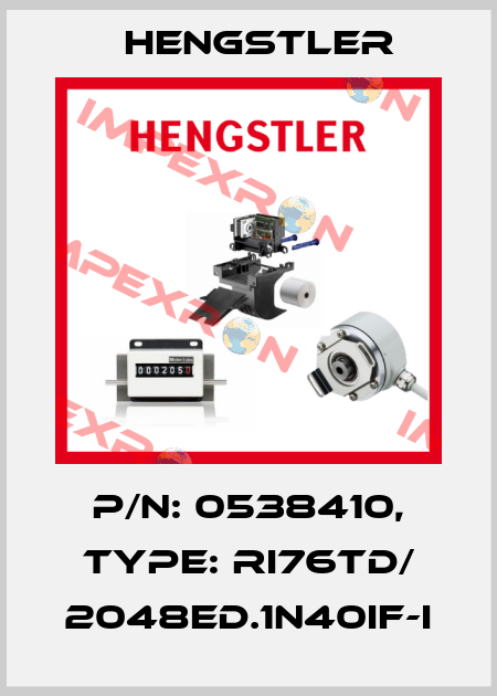 p/n: 0538410, Type: RI76TD/ 2048ED.1N40IF-I Hengstler