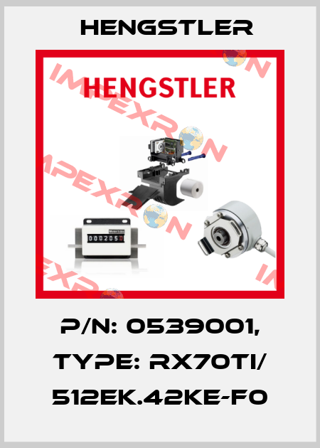 p/n: 0539001, Type: RX70TI/ 512EK.42KE-F0 Hengstler