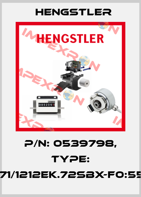 p/n: 0539798, Type: AX71/1212EK.72SBX-F0:5529 Hengstler