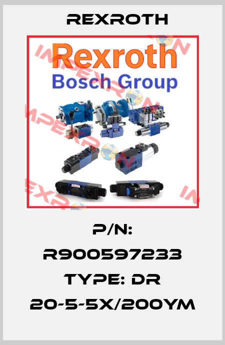 P/N: R900597233 Type: DR 20-5-5X/200YM Rexroth