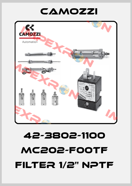 42-3802-1100  MC202-F00TF  FILTER 1/2" NPTF  Camozzi