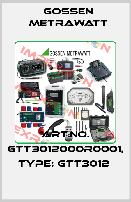 Art.No. GTT3012000R0001, Type: GTT3012  Gossen Metrawatt