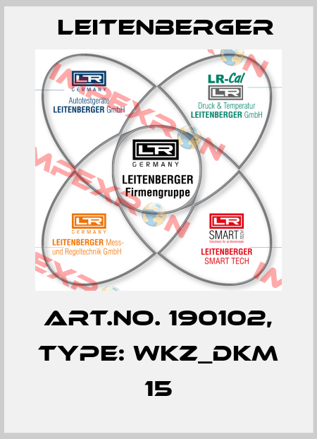 Art.No. 190102, Type: WKZ_DKM 15 Leitenberger