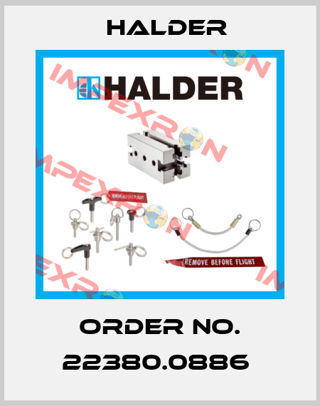Order No. 22380.0886  Halder