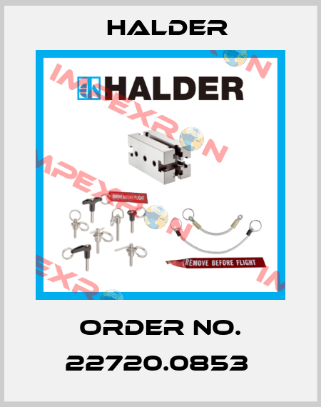Order No. 22720.0853  Halder