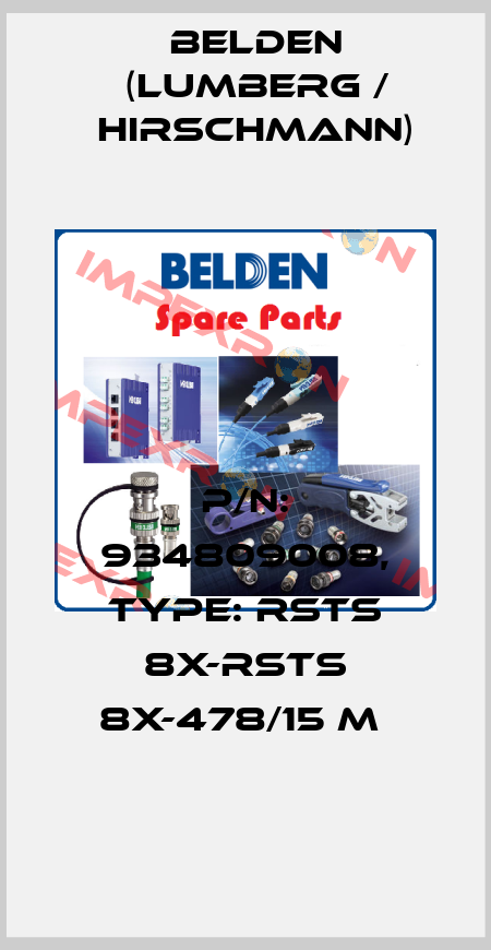 P/N: 934809008, Type: RSTS 8X-RSTS 8X-478/15 M  Belden (Lumberg / Hirschmann)