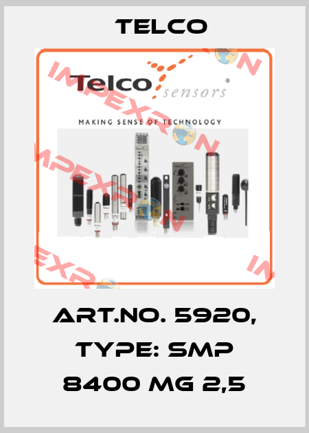 Art.No. 5920, Type: SMP 8400 MG 2,5 Telco