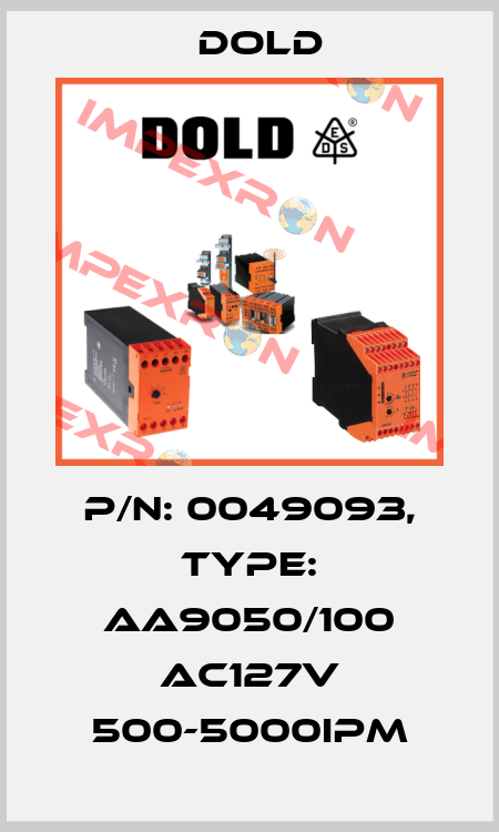 p/n: 0049093, Type: AA9050/100 AC127V 500-5000IPM Dold