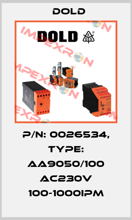 p/n: 0026534, Type: AA9050/100 AC230V 100-1000IPM Dold