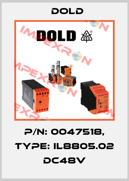 p/n: 0047518, Type: IL8805.02 DC48V Dold