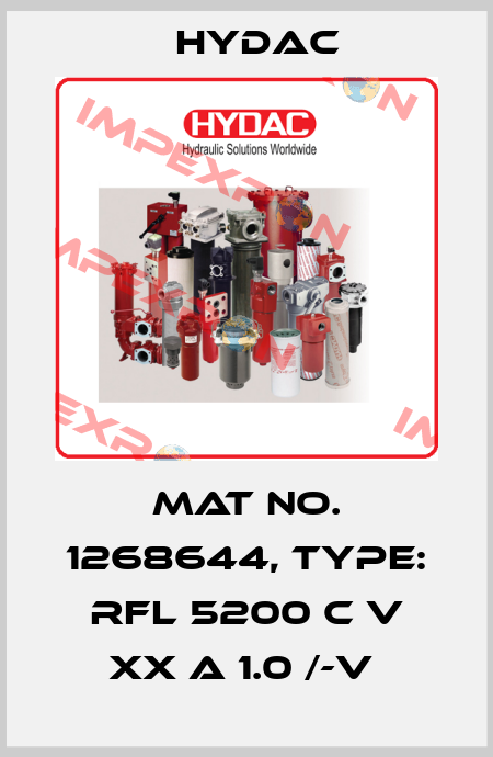 Mat No. 1268644, Type: RFL 5200 C V XX A 1.0 /-V  Hydac