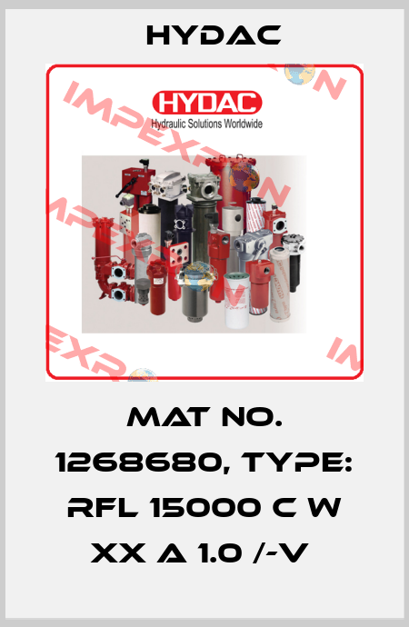 Mat No. 1268680, Type: RFL 15000 C W XX A 1.0 /-V  Hydac