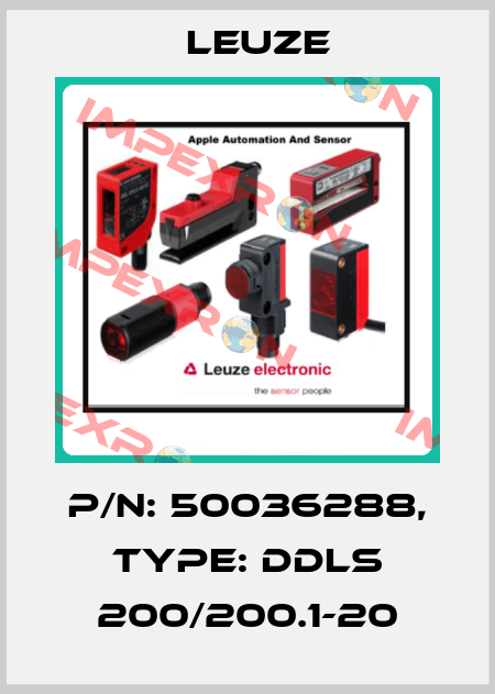 p/n: 50036288, Type: DDLS 200/200.1-20 Leuze