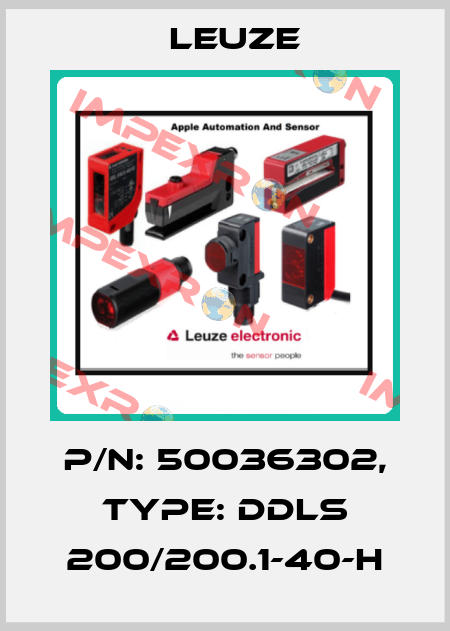 p/n: 50036302, Type: DDLS 200/200.1-40-H Leuze