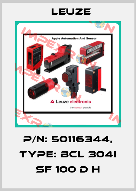 p/n: 50116344, Type: BCL 304i SF 100 D H Leuze