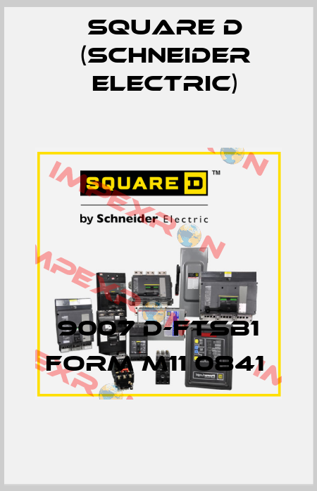 9007 D-FTSB1 FORM M11 0841  Square D (Schneider Electric)