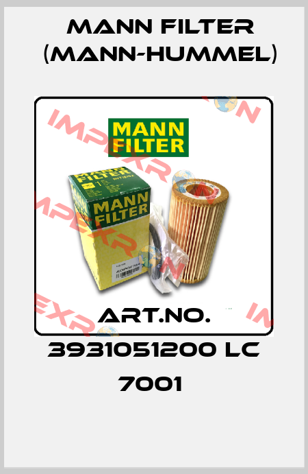 ART.NO. 3931051200 LC 7001  Mann Filter (Mann-Hummel)