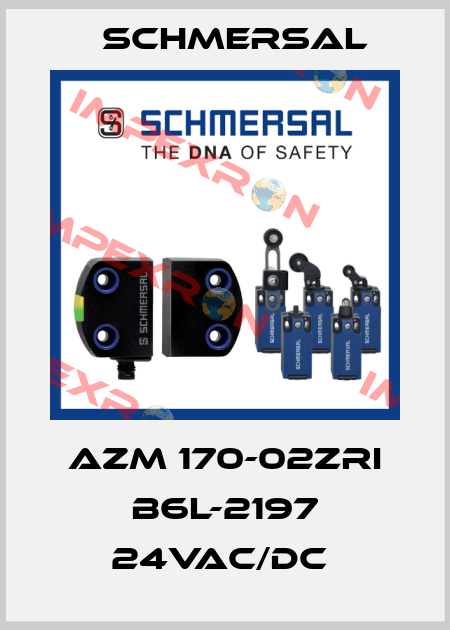 AZM 170-02ZRI B6L-2197 24VAC/DC  Schmersal