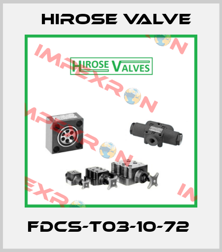 FDCS-T03-10-72  Hirose Valve