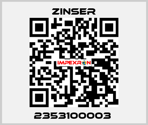 2353100003  Zinser