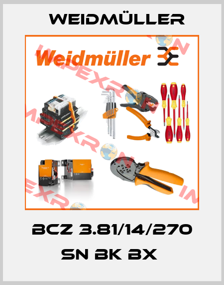 BCZ 3.81/14/270 SN BK BX  Weidmüller