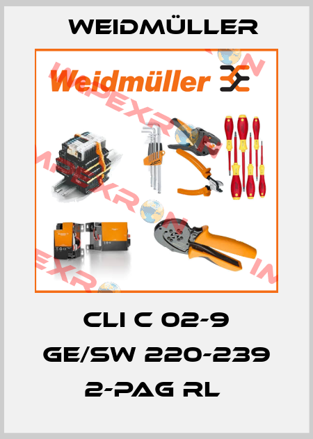 CLI C 02-9 GE/SW 220-239 2-PAG RL  Weidmüller