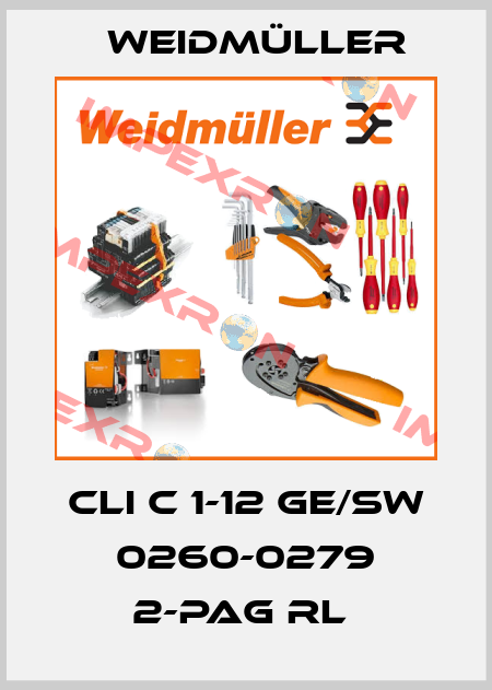 CLI C 1-12 GE/SW 0260-0279 2-PAG RL  Weidmüller