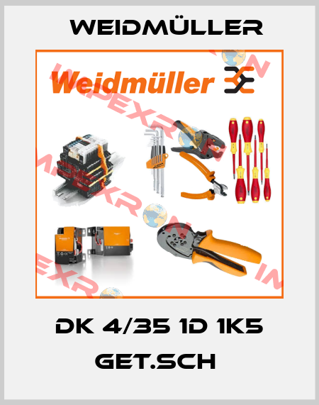 DK 4/35 1D 1K5 GET.SCH  Weidmüller