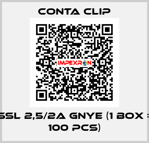 SSL 2,5/2A GNYE (1 box = 100 pcs) Conta Clip