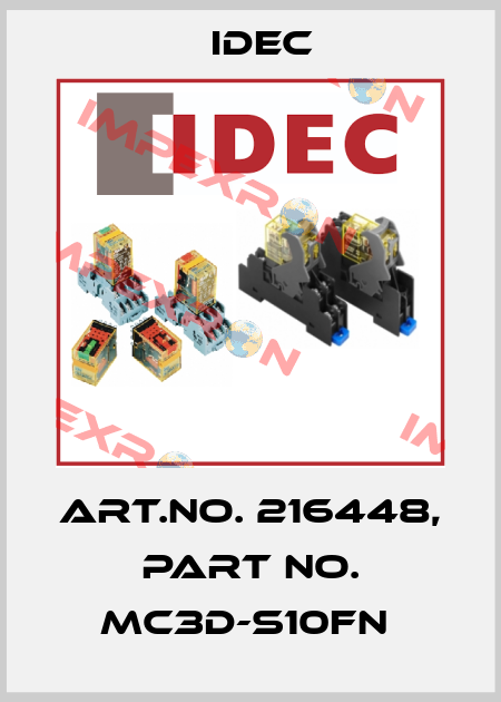 Art.No. 216448, Part No. MC3D-S10FN  Idec