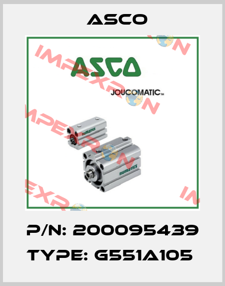 P/N: 200095439 Type: G551A105  Asco
