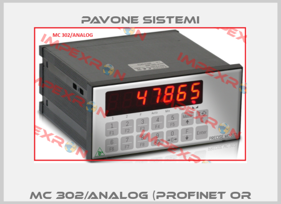 MC 302/ANALOG (profinet or profibus version) PAVONE SISTEMI