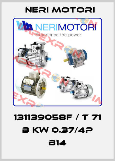 131139058F / T 71 B KW 0.37/4P B14 Neri Motori
