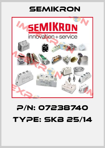 P/N: 07238740 Type: SKB 25/14  Semikron