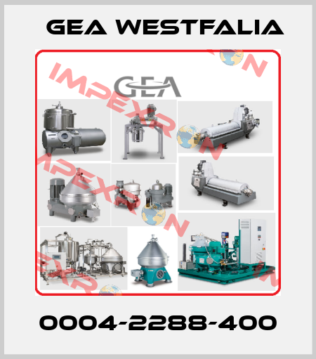 0004-2288-400 Gea Westfalia