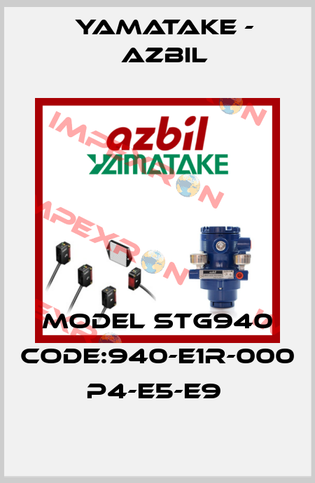 MODEL STG940 CODE:940-E1R-000 P4-E5-E9  Yamatake - Azbil