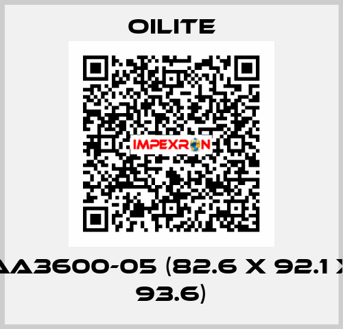 AA3600-05 (82.6 x 92.1 x 93.6) Oilite