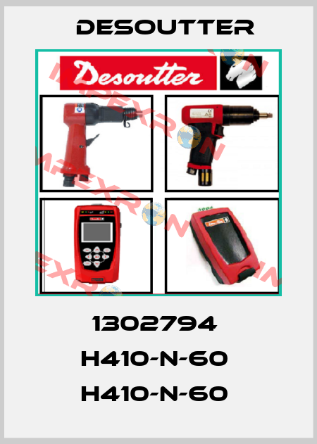1302794  H410-N-60  H410-N-60  Desoutter