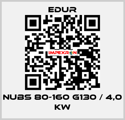 NUBS 80-160 G130 / 4,0 KW Edur