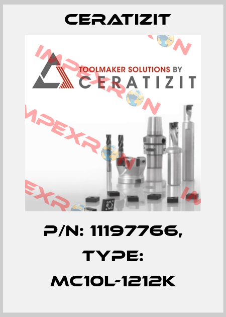 P/N: 11197766, Type: MC10L-1212K Ceratizit