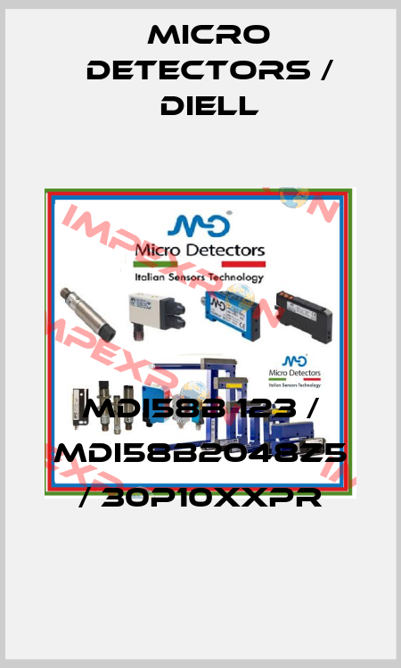 MDI58B 123 / MDI58B2048Z5 / 30P10XXPR
 Micro Detectors / Diell