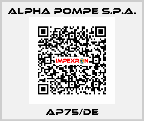 AP75/DE Alpha Pompe S.P.A.