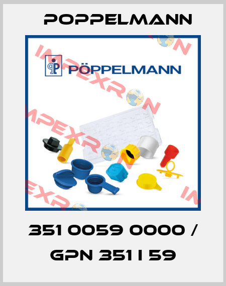351 0059 0000 / GPN 351 I 59 Poppelmann