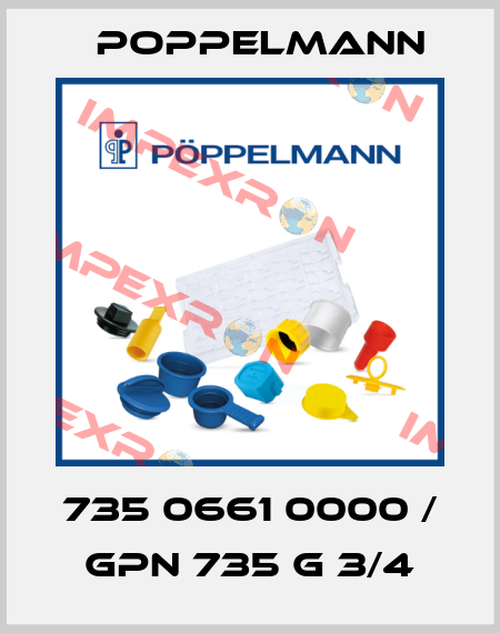735 0661 0000 / GPN 735 G 3/4 Poppelmann