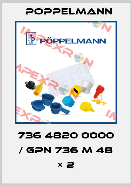 736 4820 0000 / GPN 736 M 48 × 2 Poppelmann