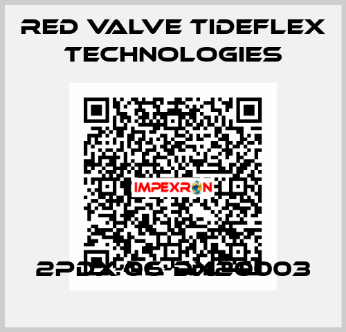 2PDX-06-DX20003 Red Valve Tideflex Technologies
