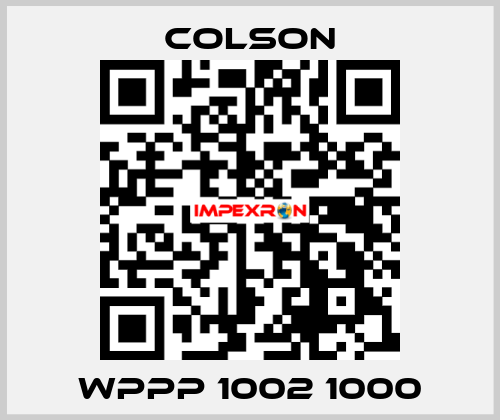 WPPP 1002 1000 Colson