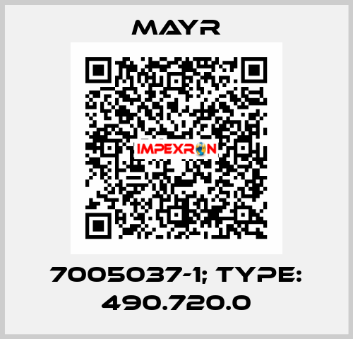 7005037-1; Type: 490.720.0 Mayr