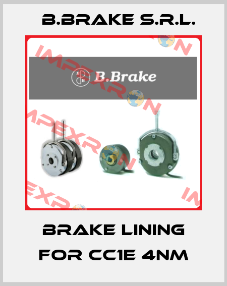 brake lining for CC1E 4Nm B.Brake s.r.l.