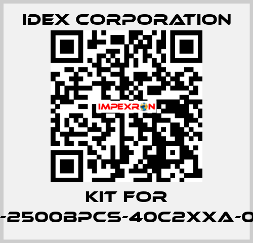 Kit for VFP-2500BPCS-40c2xxa-0092 IDEX Corporation